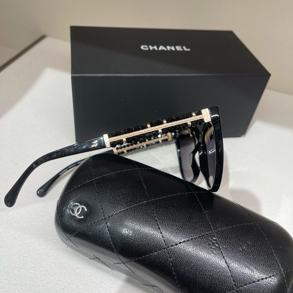 Chanel black sunglasses